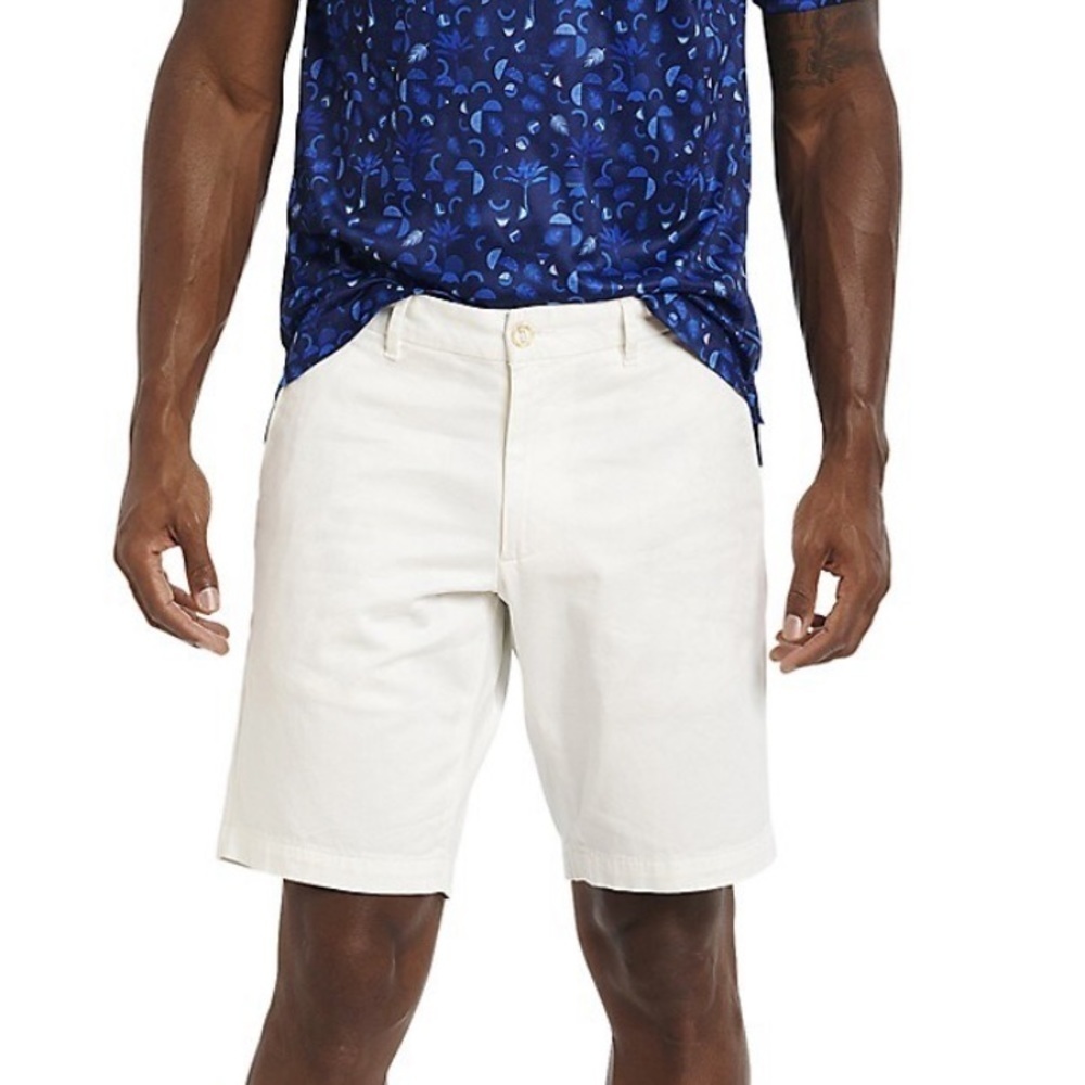 Robert Graham Belgrade Fashion Shorts White Flat Fronts NEW NWT